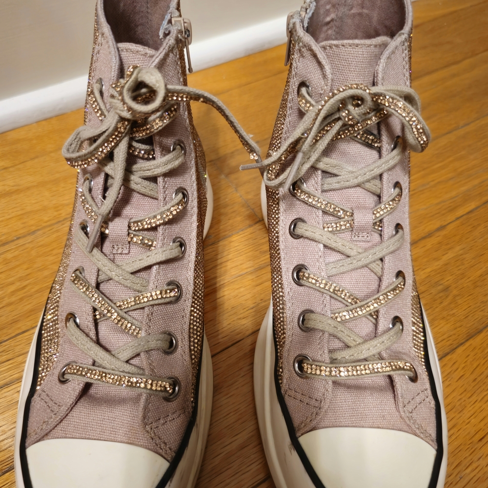 Steve Madden Glittery High-Top Sneakers - Picture 4 of 8